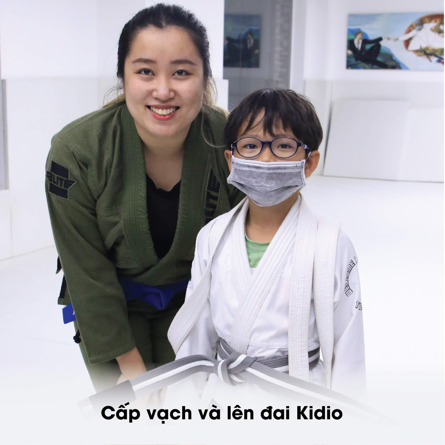 Cấp vạch và lên đai Kidio